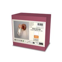 Vega vägglykta koppar E27