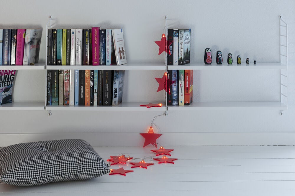 LED Dekolichterkette, 10 rote