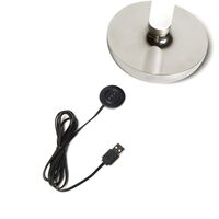 Biarritz bordslampa silver USB