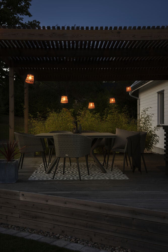 Small Lamp Shade Rattan 5pce