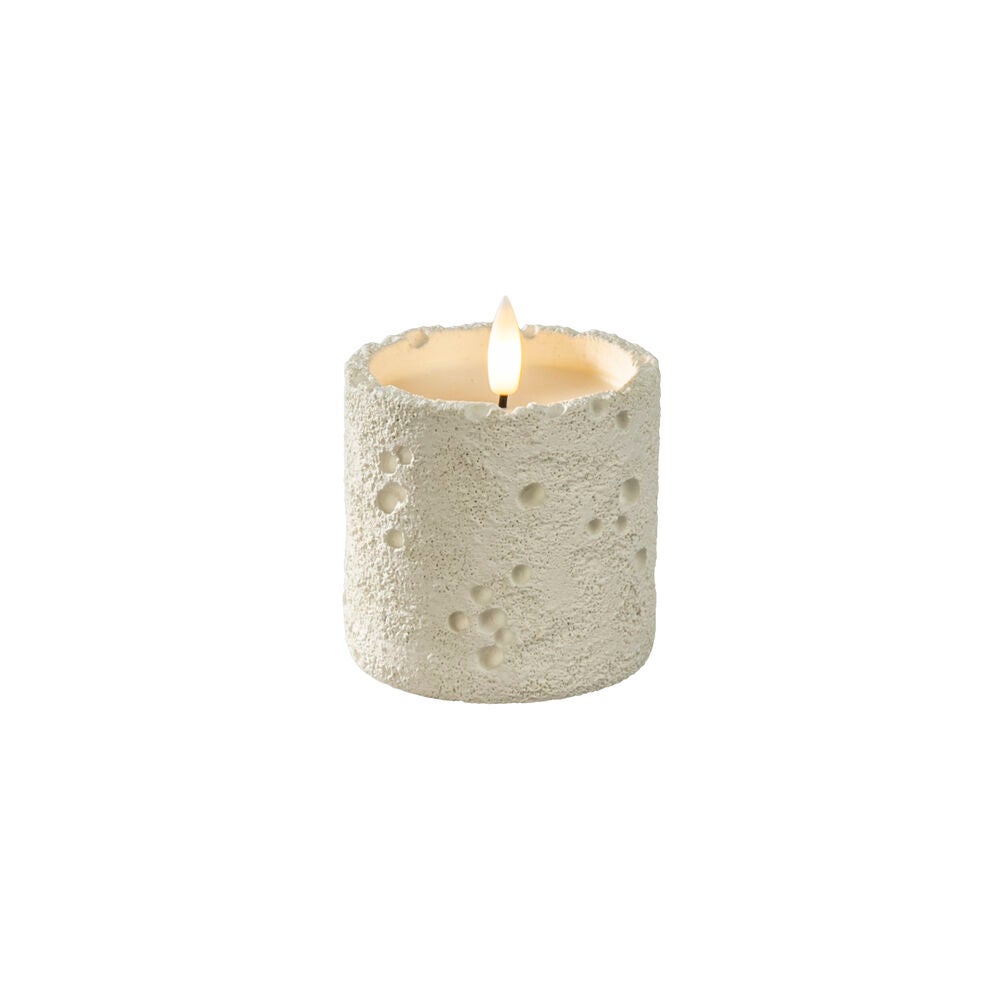 B/O cement candle light LED