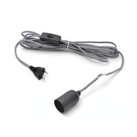 Sladdställ 5m E27 sv/vit txlsl