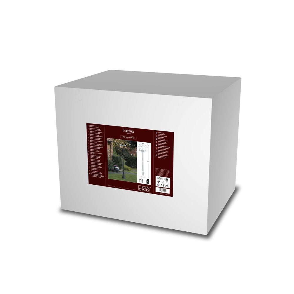 Parma 3-arm lykta ink stolpe