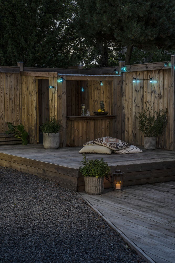 LED Biergartenkette, mit RGB