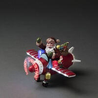 B/O Fiber optic airplane Santa