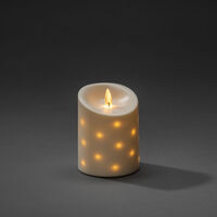 B/O candle LED 10,5x13,7cm