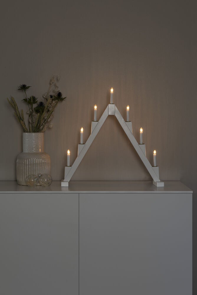 Candlestick 7 bulbs, Grey