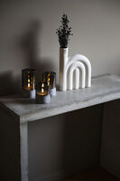 LED Kerzen im Glas, batterieb.