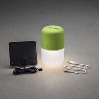 Assisi solcell/USB LED grön