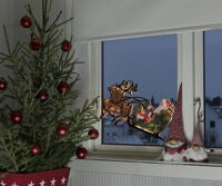 Siluett ren & släde 20 LED