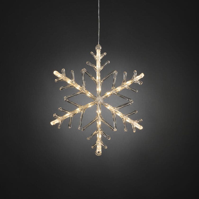 LED Acryl Schneeflocke, mit 6h
