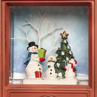 LED Fernseher mit 3 Schneemaen