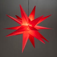 3D Star 100cm red