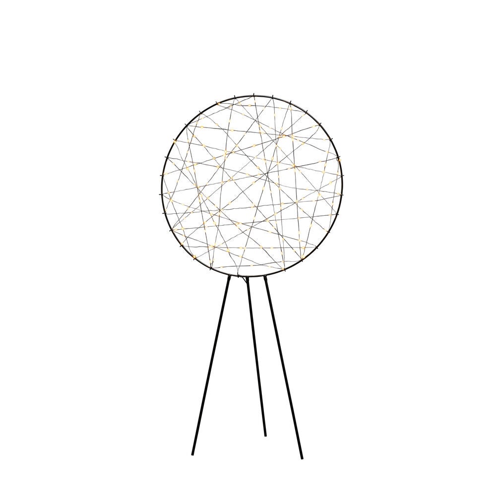 Rund metalldekoration 160 LED