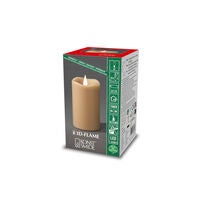 Vaxljus 7,5x12,5cm LED beige