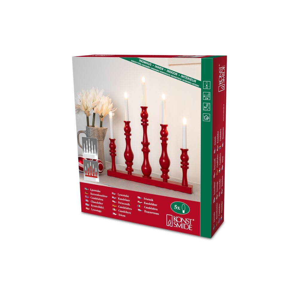 Candlestick glossy white