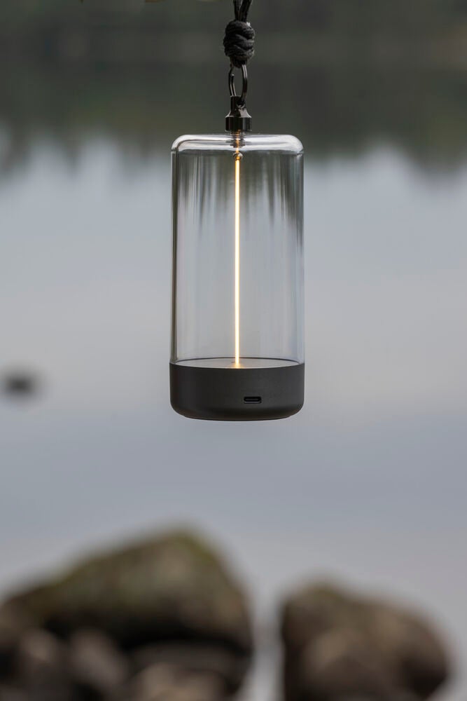 Edison XS bordslampa M.Grå USB