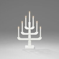 Candlestick 7 bulbs, White