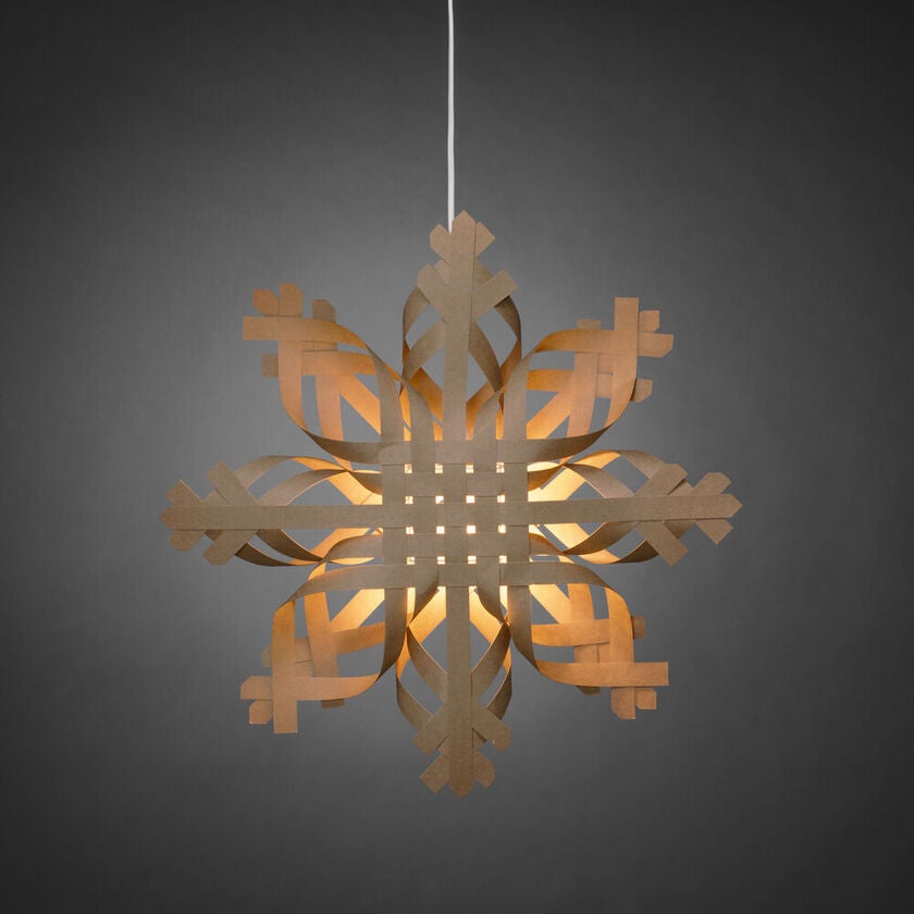 Pappersstjärna brun 50 cm