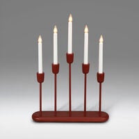 Candlestick Wood/Metal 5 LED