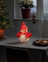 B/O Acrylic Snowman 22,5cm LED