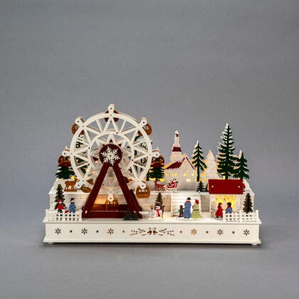 LED Holzsilhouette Weihnachtsm