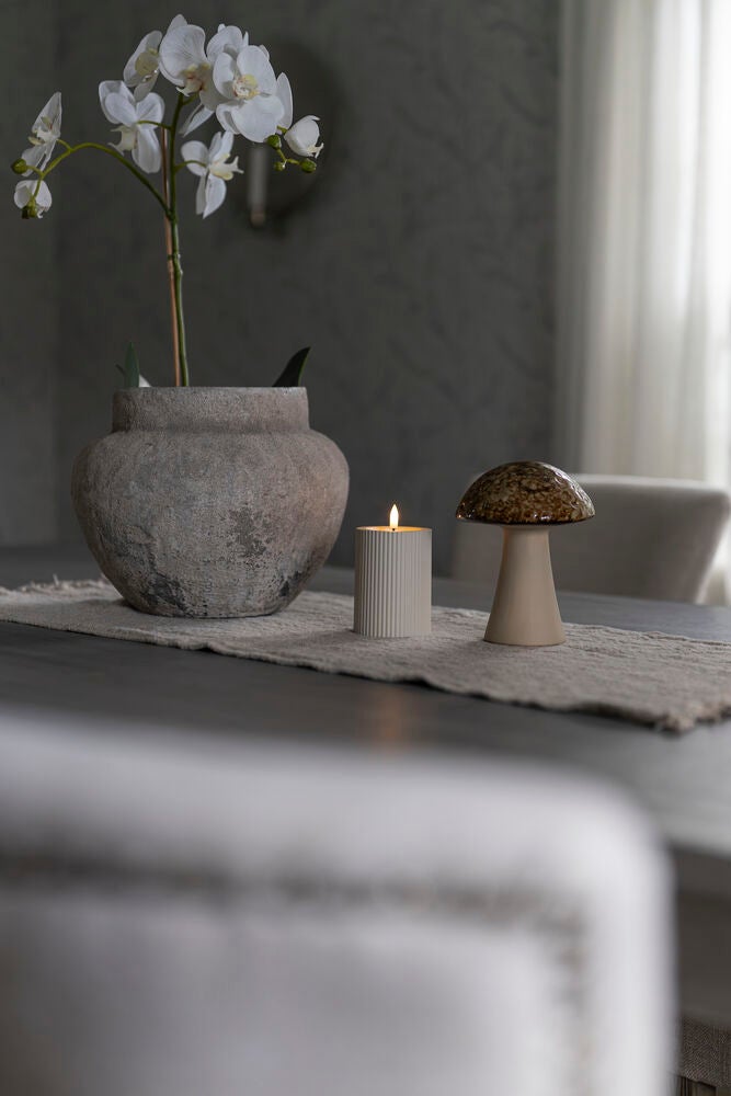 B/O Plastic LED candle outd.