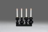 Candlestick with deco rings