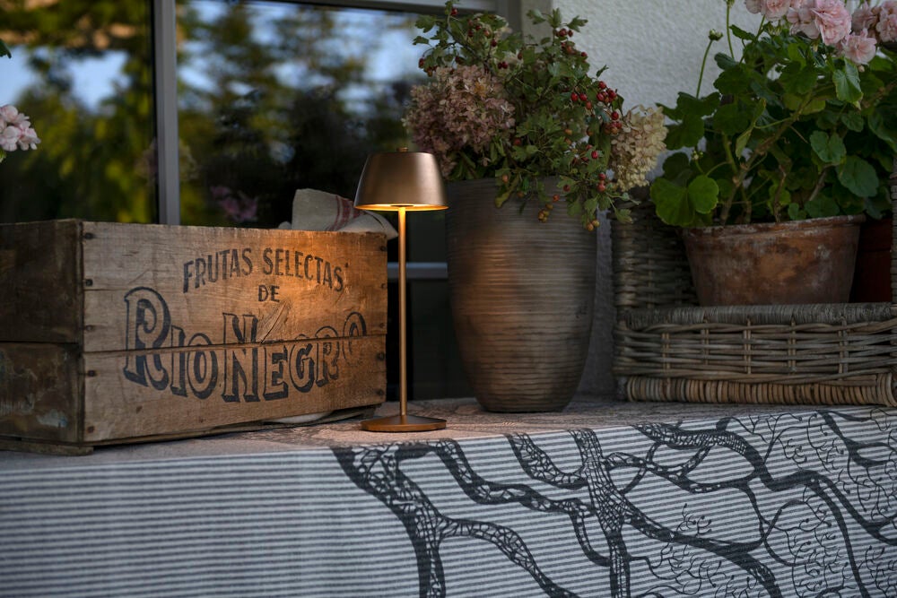 Èze bordslampa Matt Koppar USB