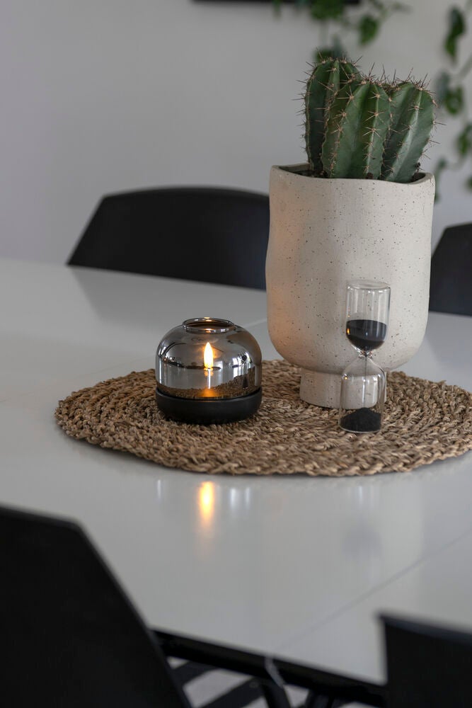 Ljus med glasdekoration LED