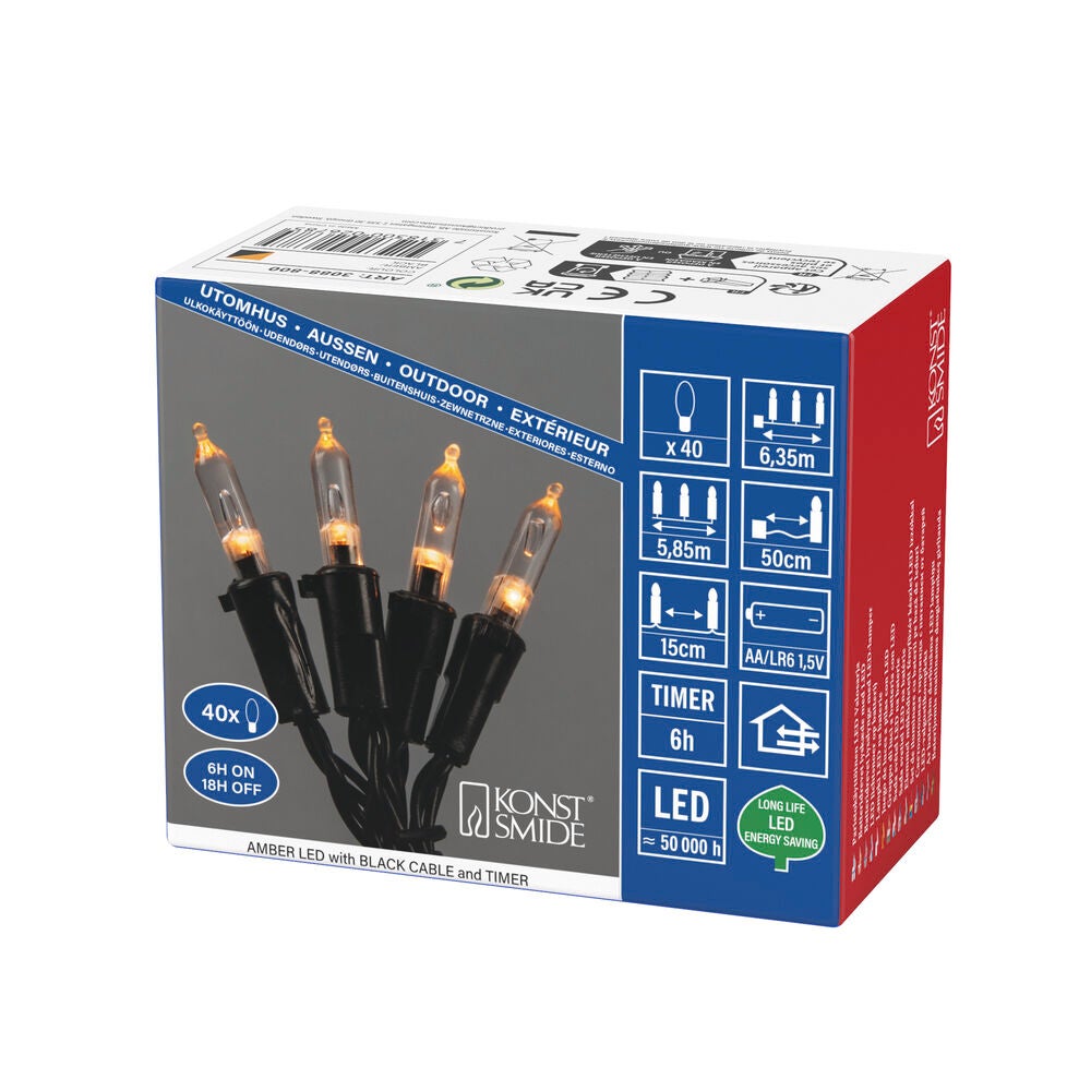 Batteridriven slinga 40 LED