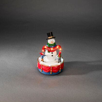 LED Szenerie Schneemann u.Kind