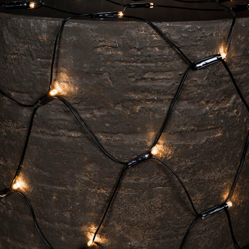 Nät 160 varmvit LED 0,6x2m