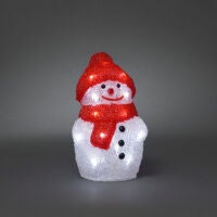 Acrylic snowman with cap LED