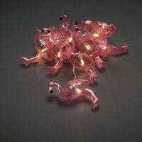 Light Set 10 Flamingos LED B/O