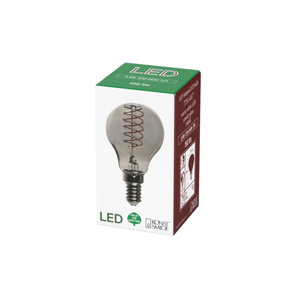 Glödlampa E14 s-LED P45 "grå"