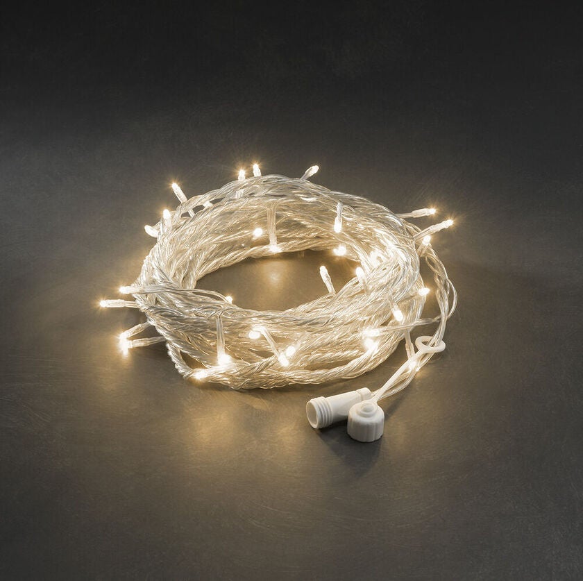 100 Amber LED String Clear