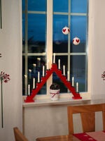 Kerzenleuchter, weiss lackiert