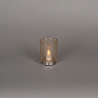 Rechargeable Glass Candle. LED