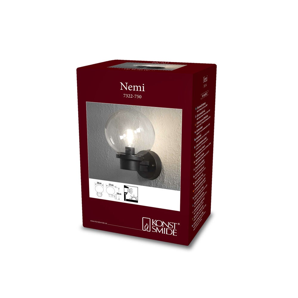 Nemi väggl E27 skymn relä