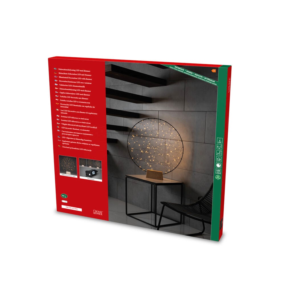 LED Metallleuchter Ring