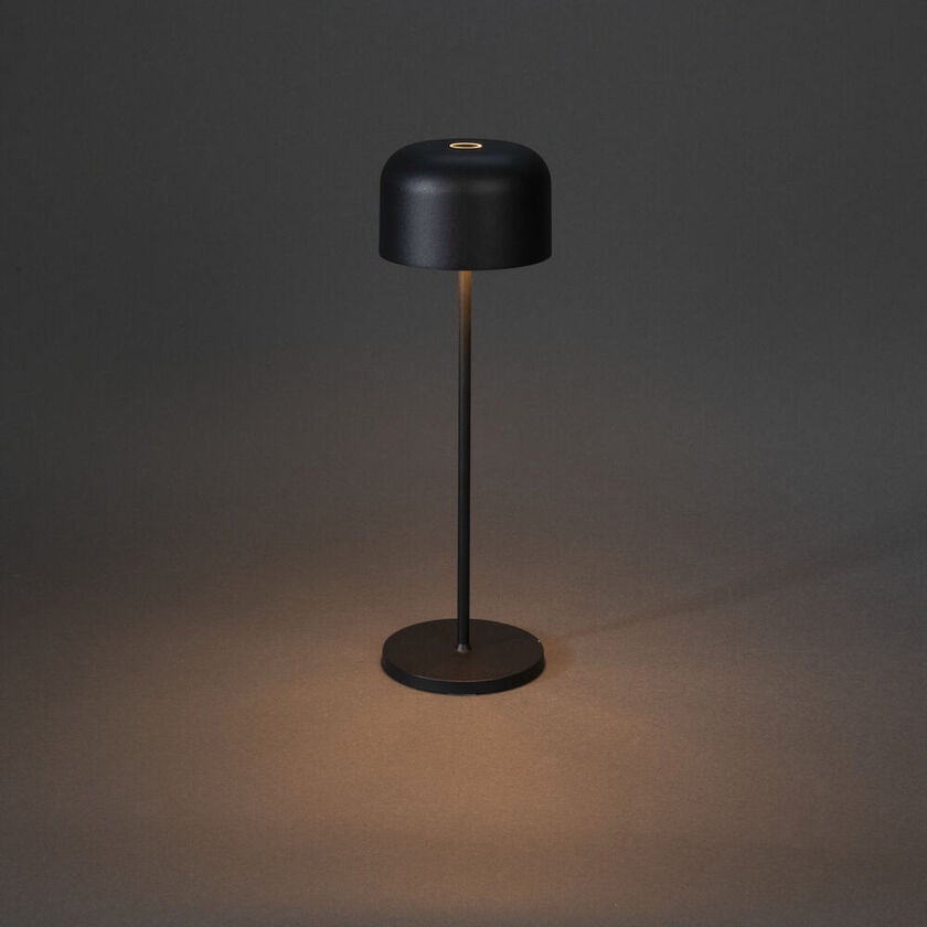 Lille bordslampa USB Svart
