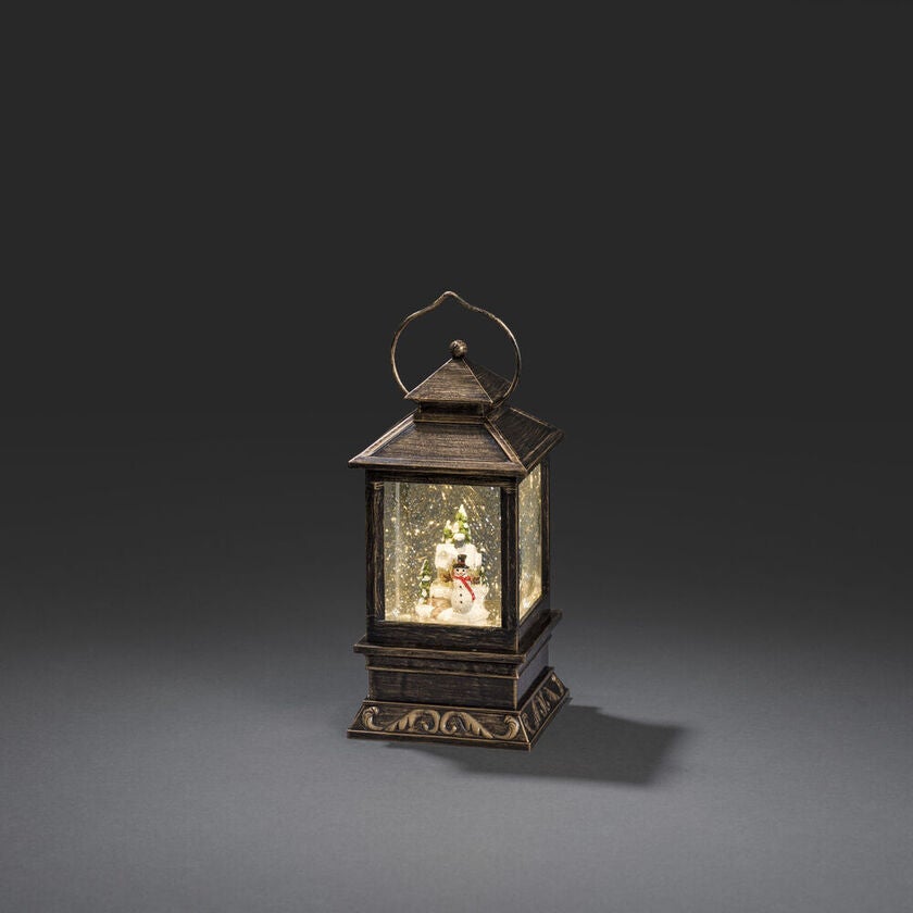 Vattenfylld minilykta snögubbe