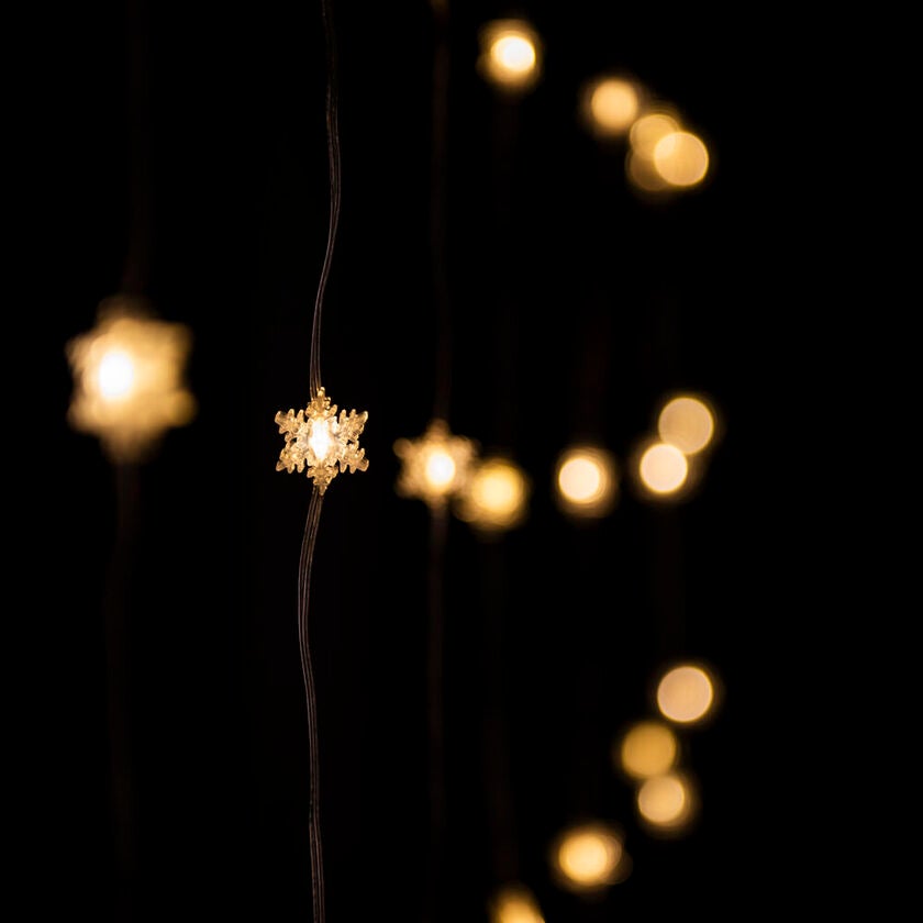 Gardinslinga 120 amber LED USB