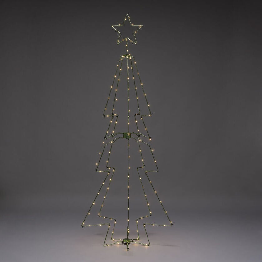 Metallgran mörkgrön 145 LED