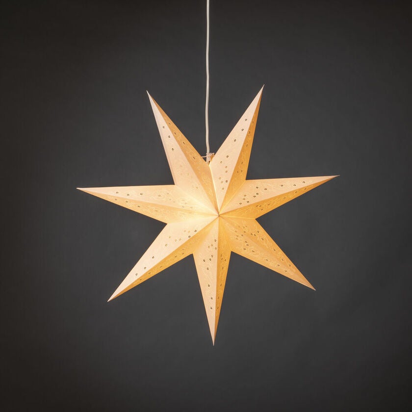 Pappersstjärna vit 60 cm