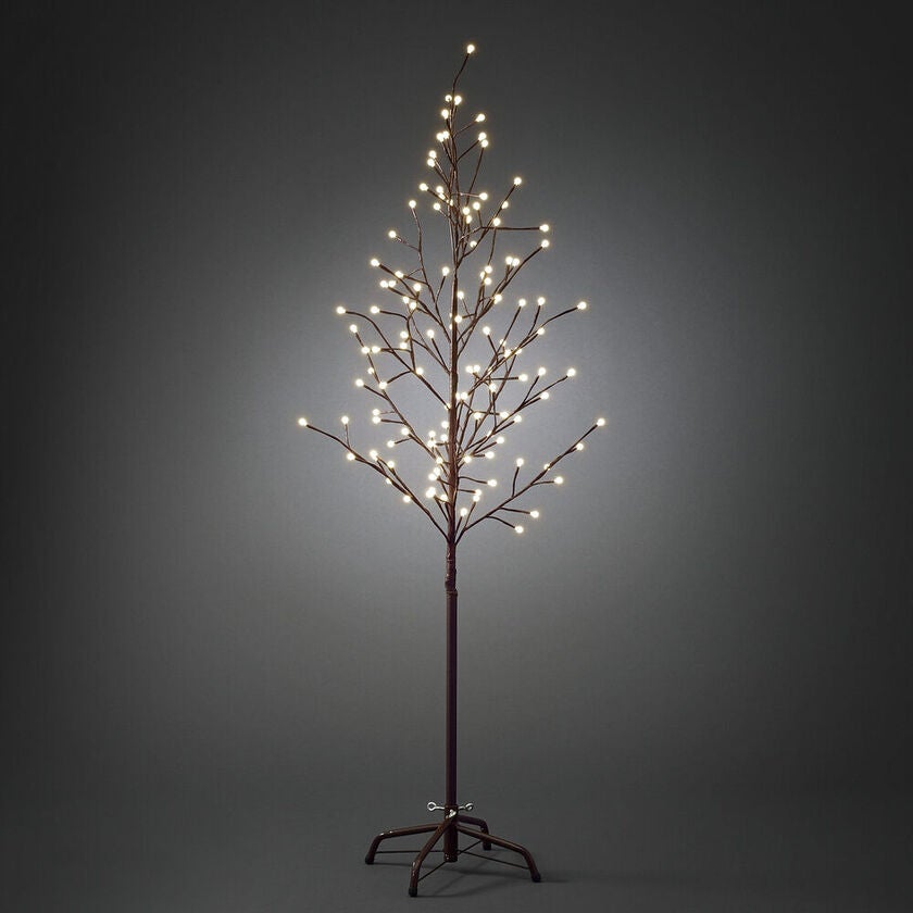 Brown Tree 150cm W White LED