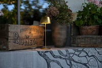 Èze bordslampa Matt Koppar USB