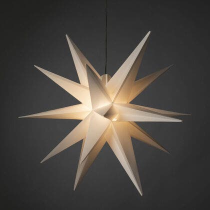 3-D Plastic Star 80cm White