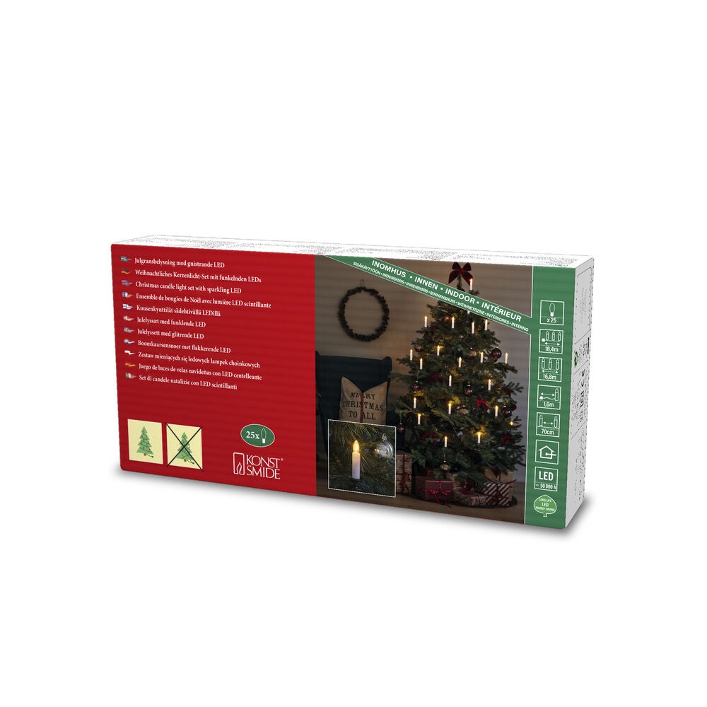 Julgransbelysning 25 LED inne